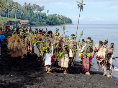 Arop-Lokep Dancers on Beach