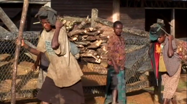 Folopa Women Carrying firewood